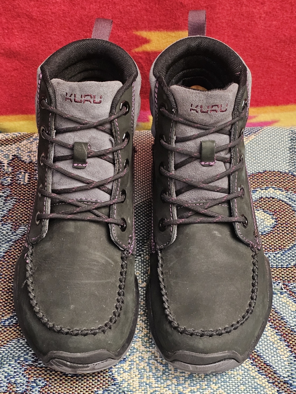 Kuru Quest Womens Size 9 Outdoor Walking Leather Camp Hiking Lace Up Boots